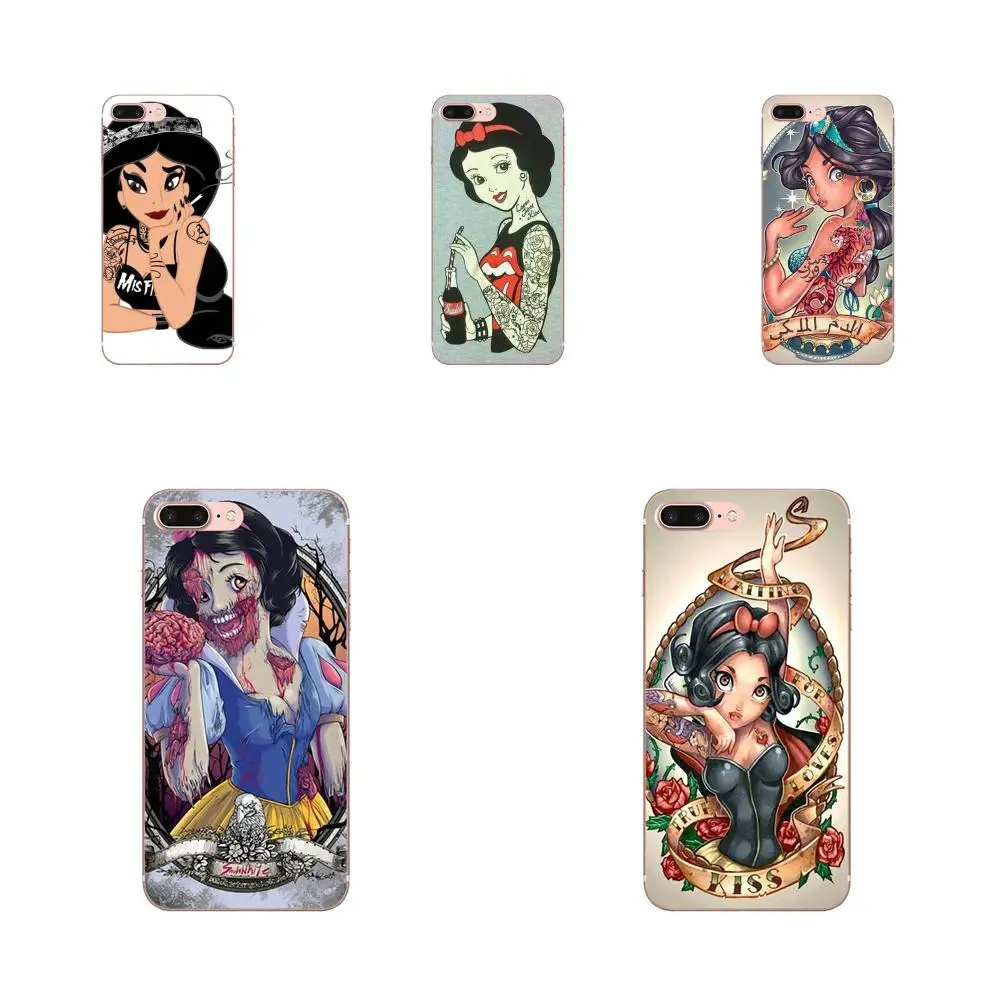 

Soft Pattern Pink Tattoo Ariel Alice Snow White For Xiaomi Redmi Mi 4 7A 9T K20 CC9 CC9e Note 7 9 Y3 SE Pro Prime Go Play