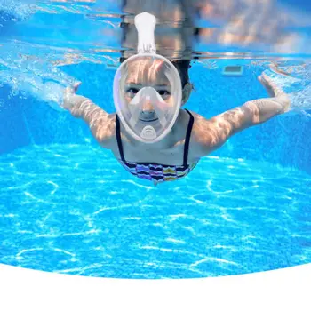 

Full Face Diving Mask Full Dry Adjustable Headband Folding Waterproof Anti-fog Goggles Earbuds Swimming Snorkeling Kit Tool
