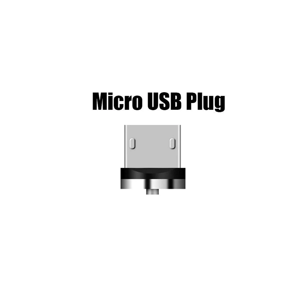 Магнитный Micro USB кабель для IPhone X XS 8 7 Plus samsung Android мобильный телефон Быстрая зарядка usb type C зарядный кабель провод шнур - Цвет: android plug