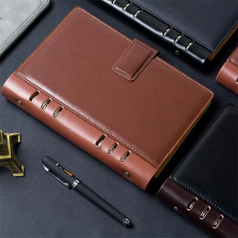 

A5 Faux Leather Buckle Notebook Spiral Personal Dairy Planner Organizer Notepad Travel 2020 Agenda Bullet Notebook Journal Bujo