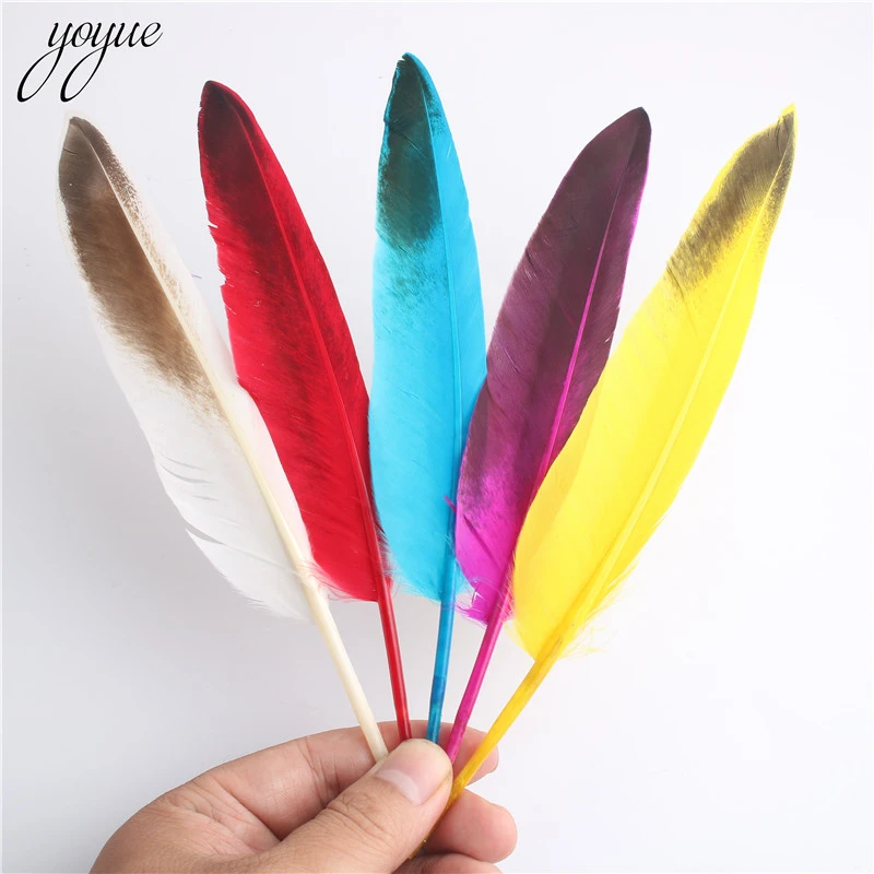 

Wholesale 10 Pieces / Batch Natural Pheasant Feathers 6-8 Inches/15-20 Cm Goose Feather DIY Clothing Decor Accessories Plume