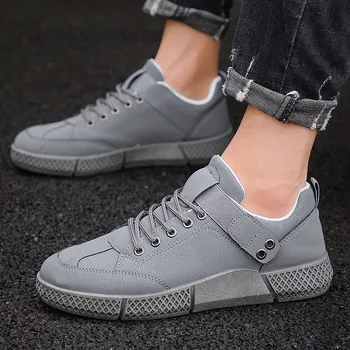

Summer and Autumn Leather Face Low-top Men's Shoes Trend Fashion Men's Casual Shoes Out Door Leisure Shoes Fasthion Male Shoes