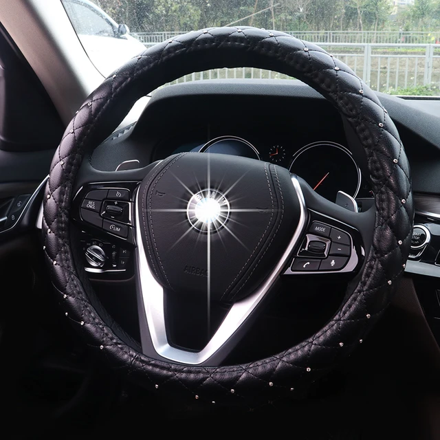 Pink Crystal Car Steering Wheel Covers For Girls Ladies Car Accessories  Bling Bling Rhinestone Ashtray Car Interior Decoration - Steering Covers -  AliExpress