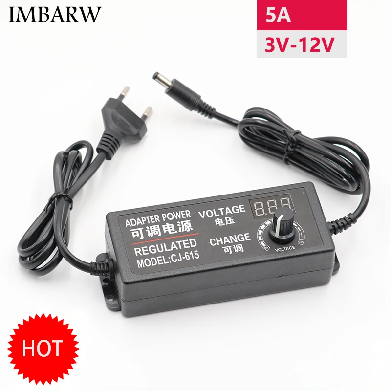 Адаптер питания регулируемое Питание AC 100 220V к DC 3V 12V 24V 9V 2A 3A 5A Plug|Адаптеры для