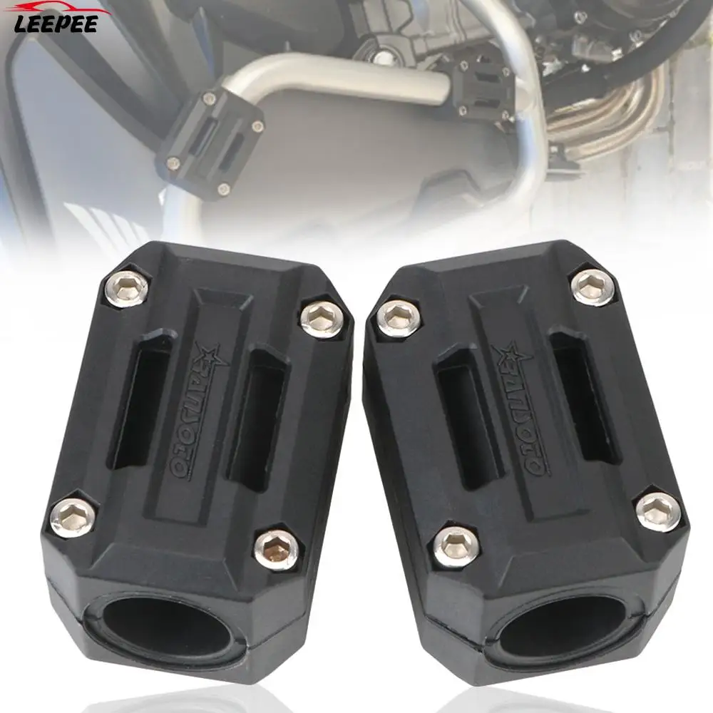 

Decorative Block Crash Bar Engine Bumper Guard Blocks Motorcycle Engine Guard Protector Fit for 22/25/28mm for Honda