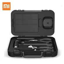 XIAOMI MIIIW boîte à outils 16 pièces bricolage trousse à outils général ménage outil à main avec tournevis clé marteau ruban pince multifonctionnel(China)