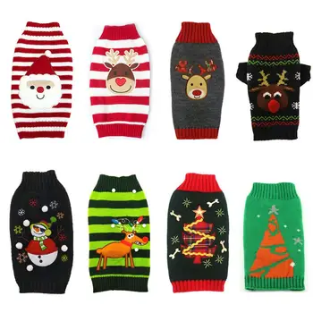 

Christmas Dog Sweater Winter Warm Pet Clothes For Small Dogs Chihuahua French Bulldog Puppy Gift Dog Vest Pet Costume DOGGYZTYLE