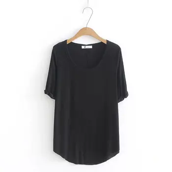 

2020 T-shirts with short sleeves Summer new women's leisure small bodysuit round neck