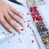 2500pcs Luxury Shiny Diamond Nail Art Rhinestones Crystal Decorations Set AB Glass 1pcs Pick Up Pen In Grids Box 21 Shape 6