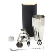 6 шт. нержавеющая сталь набор для коктейлей набор барной посуды делая набор с Crock коробка для хранения кухня барный винный набор