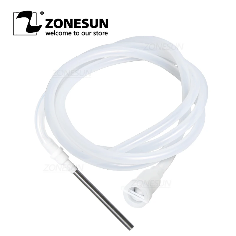 ZONESUN-pieza de la máquina de llenado, boquilla de tubo de plástico, 8mm, 10mm, para relleno de bomba peristáltica