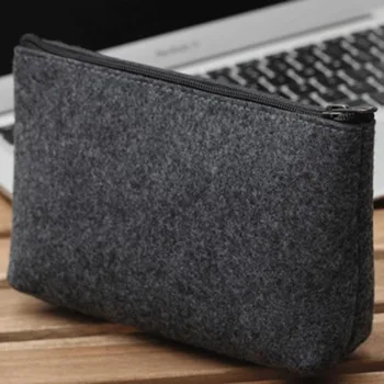 

Makeup Storage Organizer Felt Cloth Cosmetic Bag Multifunction Handbag Toiletries Pouch Travel Portable Mobile Power Pack