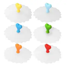 Термостойкая крышка для чашки с цветком Пылезащитная герметичная, силиконовая крышка для чашки термостойкая хорошая противоскользящая кухонная фурнитура