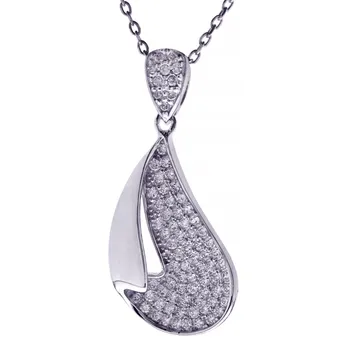 

Pendant in sterling silver of 925mls with to microengastado in zircons high quality.