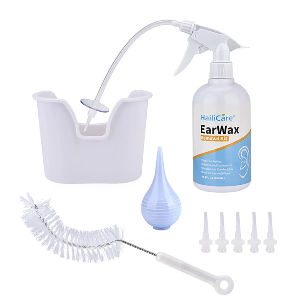 Adults & Kids Ear Irrigation Cleaning Kit Premium Quality Ear Wax Removal Kit With Ear Washing Syringe Squeeze Bulb Ear Care (1)