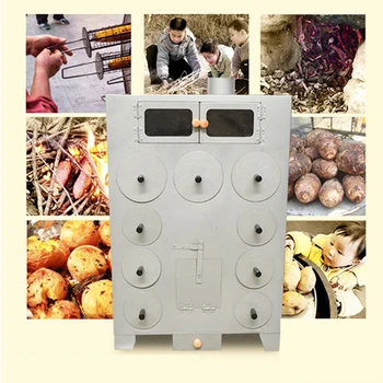 

9 Hole thicken and double layers corn grilled machine charcoal or wood roasted sweet potatoes Oven machine