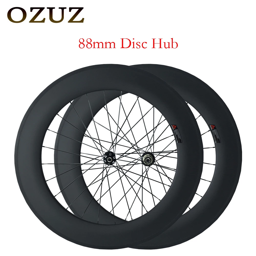 

OZUZ Carbon Disc Wheelset Carbon Wheels D791SB/D792SB Hub 23mm Width Carbon Disc Road Wheels 88mm Road Bike Wheelset