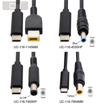 

CY Type C USB-C Input to DC Power PD Charge Angled Cable for Laptop 18-20V