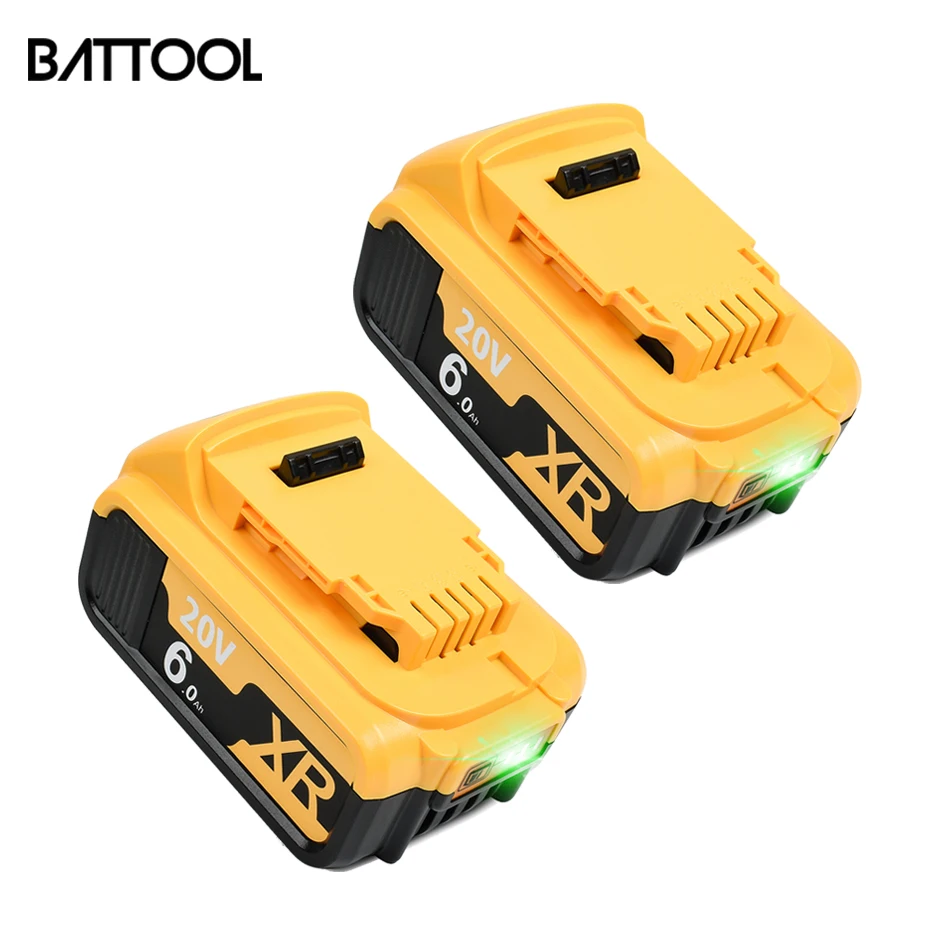Сменный литий-ионный аккумулятор для DeWalt MAX XR DCB205 DCB201 DCB203 20 в 3 0 Ач 6 | Электроника