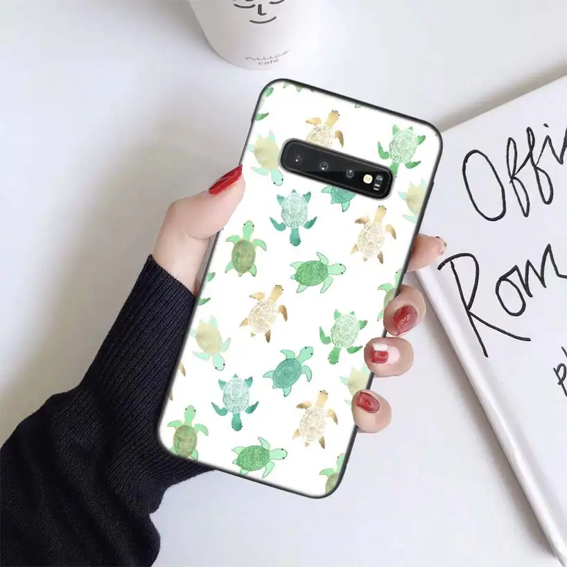 BS190-3 Черепаха черный чехол для samsung Galaxy A50 A70 A50S A10S A20S A10 A20E A30 A40 M40 M30S A80 мягкий чехол для телефона - Цвет: BS190-3