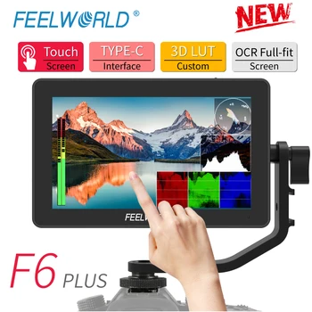 

FEELWORLD F6 PLUS 5.5 Inch on Camera DSLR Field Monitor 3D LUT Touch Screen IPS FHD 1920x1080 Video Focus Assist Support 4K HDMI