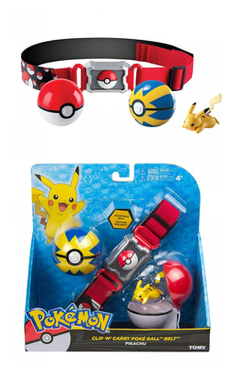 Takara Tomy Pokemon Toys: Pokeball with Belt | Action Figure Model Toys | Elf Ball with Retractable Belt | Children Kids Gifts image 5