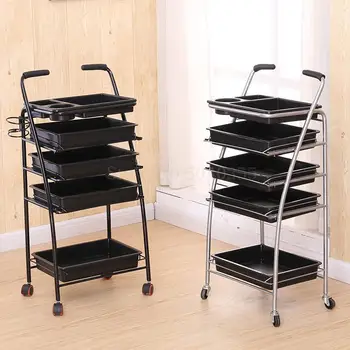 

Hairdressing cart hair salon stroller hairdressing tool car beauty cart barber shop stroller hairdressing bar table