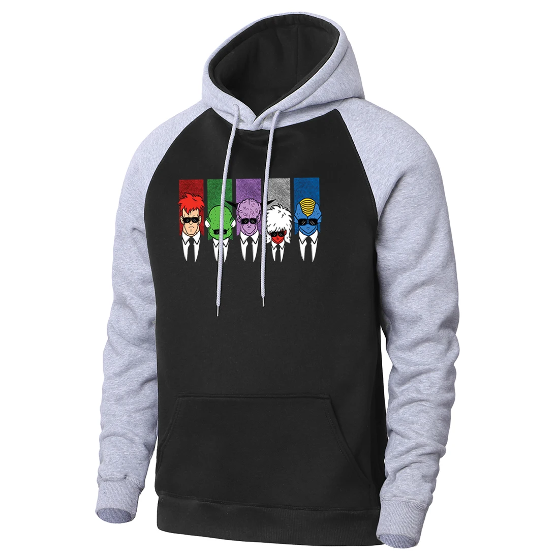 

Mens Dragon Ball Z Boss Frieza Ginyu Special Forces Cartoon Print Raglan Hooded Fashion Spring Clothes Long Sleeve Autumn Homme