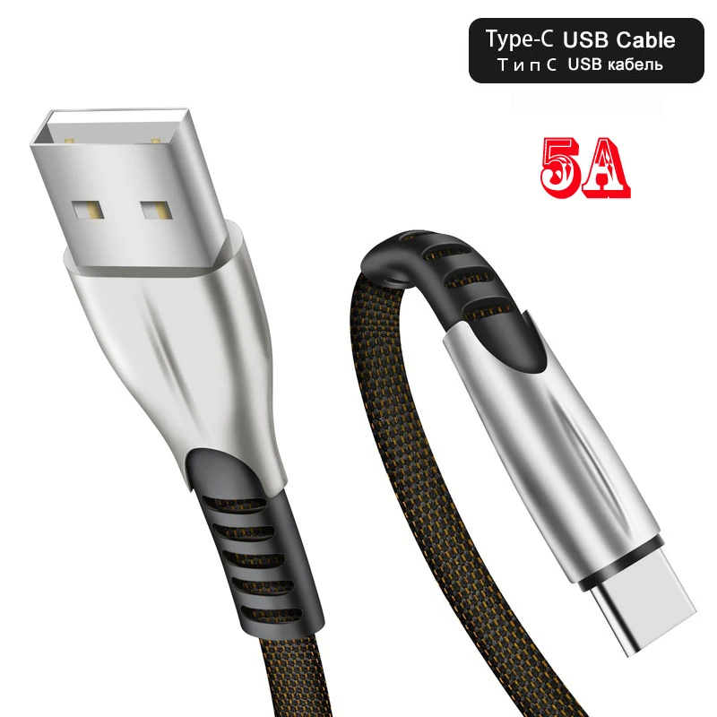 5A супер зарядный кабель usb type C для huawei mate 20 P20 Lite P30 кабель быстрой зарядки для Xiaomi 9 8 кабель для мобильного телефона