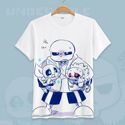 Undertale T-Shirts Jogo De Camisetas Estampa 3D Roupa De Rua Homens Moda  Feminina Harajuku Sans Clothing - Escorrega o Preço