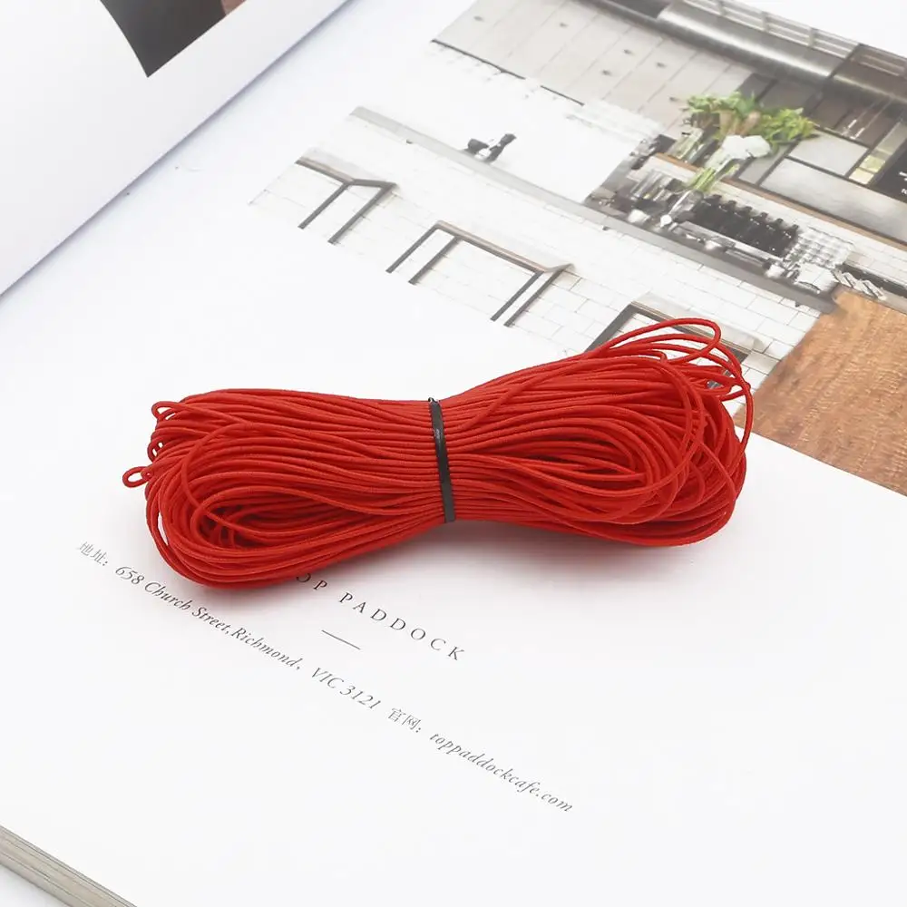 25 Meters Dia1mm 15 Colors Beading Elastic Stretch Cord for Bracelet DIY elastic cord for jewelry