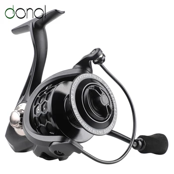 

DONQL New Spinning Fishing Reel 1000-6000 Series 5.2:1 Spinning Reel Metal Spool 12+ 1 Bearing Balls Fishing Line Wheel Tool