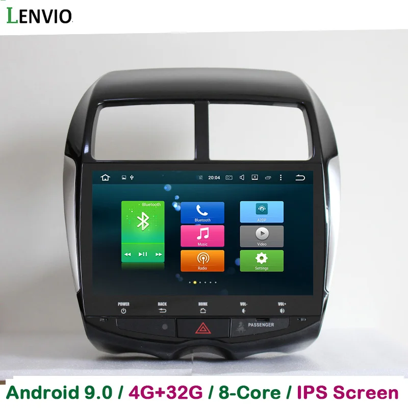 Lenvio 4G Оперативная память 32G Встроенная память Octa Core Android 9,0 Автомобильный DVD плеер для Mitsubishi ASX 2010 2011 2012- peugeot 4008 радио gps DAB ips