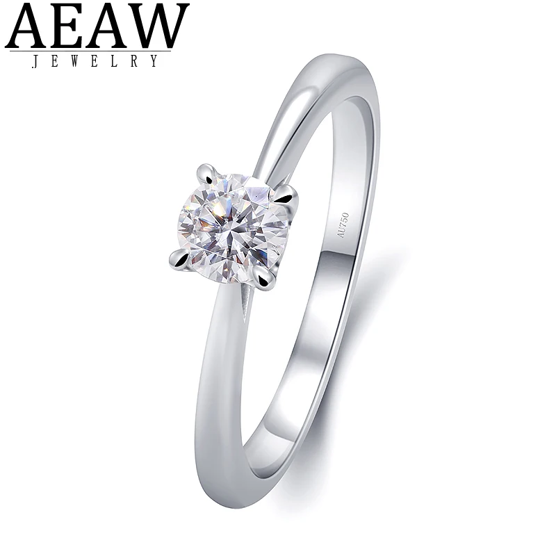 Details about   1CT 10K Solid Gold Excellent Round Real White Certified Moissanite Wedding Ring 
