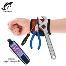 Geoeon 1 шт. Сильный магнитный браслет подходит для деревообработки носить винтовые принадлежности ремешок комплект на запястье A28