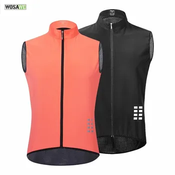 

WOSAWE Reflective Cycling Vest Windproof Running Safety Vest Motorcycle Cycle MTB Riding Bike Bicycle Clothing Sleeveless Jacket