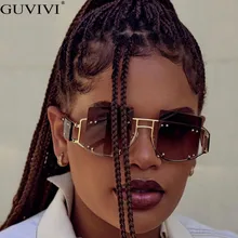 Винтажные Солнцезащитные очки с заклепками для женщин, роскошные солнцезащитные очки для мужчин, модные солнцезащитные очки в ретро стиле с большой оправой, женские очки с суперзвездой Рианной