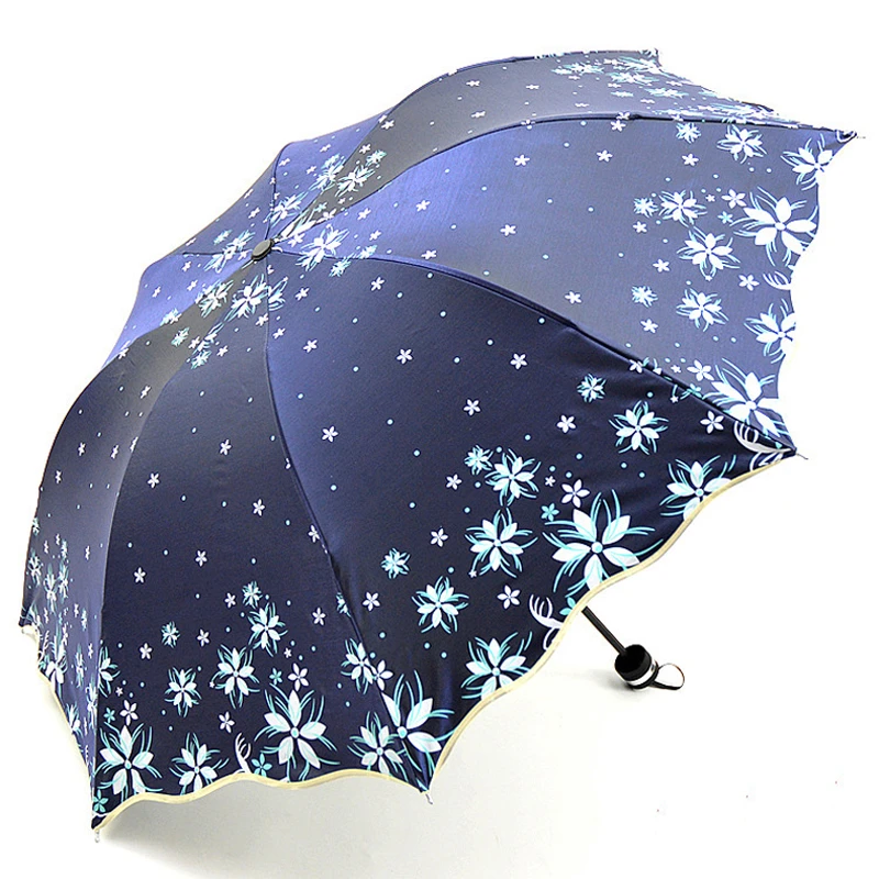 Paraguas para niña y mujer, sombrilla protección uv, hermoso Paraguas para niña y mujer, a la moda, con flores florales, S001, venta de 2021|Paraguas| - AliExpress