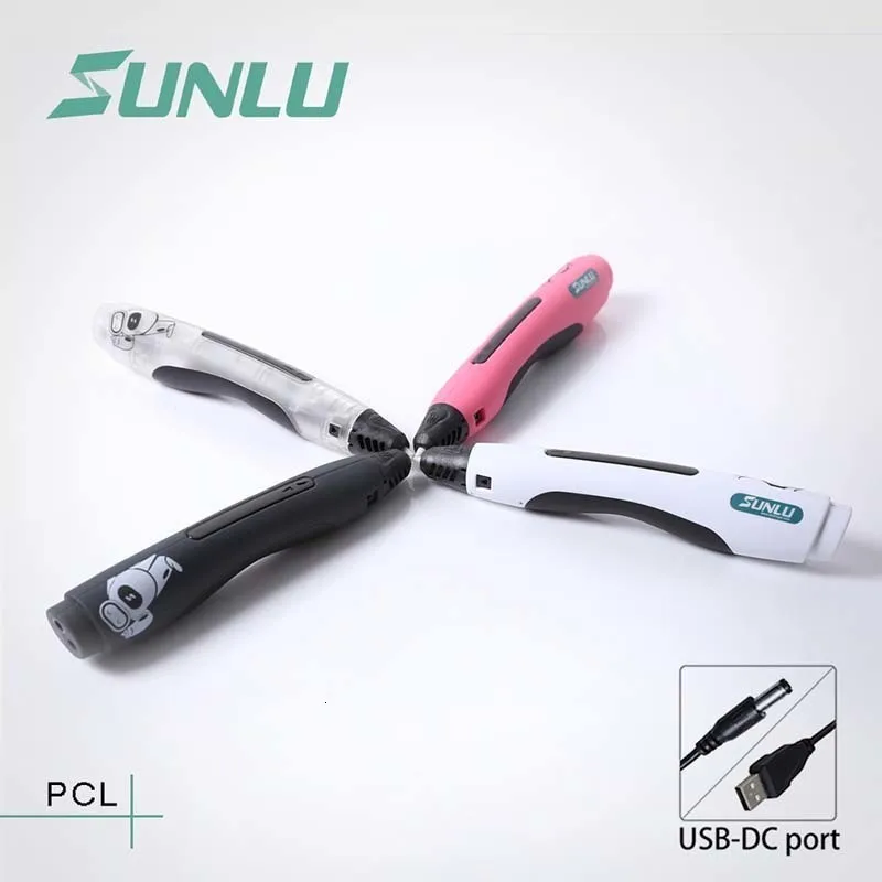 SUNLU 3D печать Ручка одна кнопка SL-400A низкая температура PCL 3D печать Ручка для детей Scribble волшебные ручки