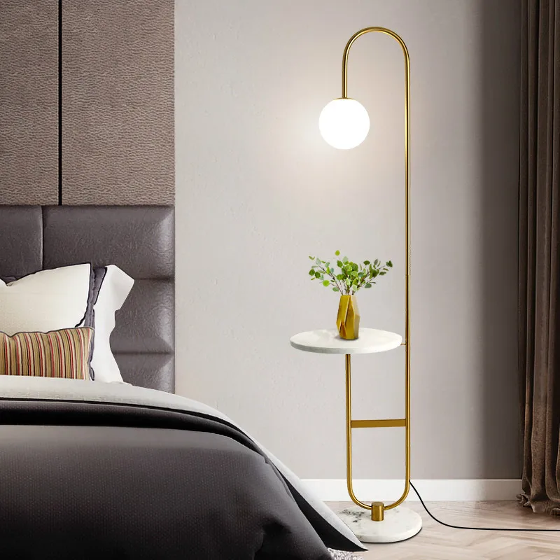 Современный Креативный простой Торшер для гостиной, Скандинавское стекло, светодиодный светильник для спальни, гостиничного номера, прикроватные торшеры, домашний декор
