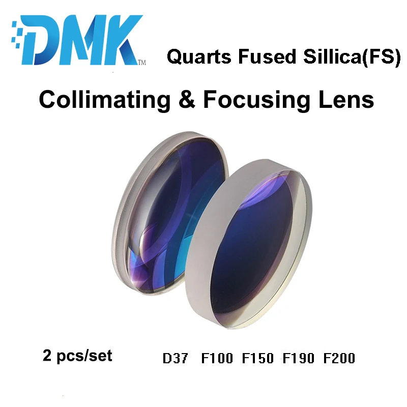 

D37F100/D37F150/D37F200 Fiber Laser Collimator&Focusing Lens 1064nm Fused Sillica For Raytools/WSX/PRECITEC Laser Cutting Head