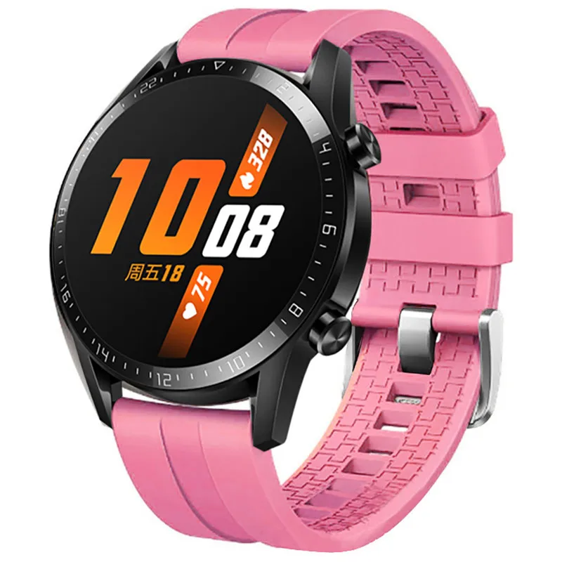 Ремешок для huawei Watch GT 2 Силиконовый ремешок для Honor Watch браслет GT2 46 мм аксессуары для умных часов