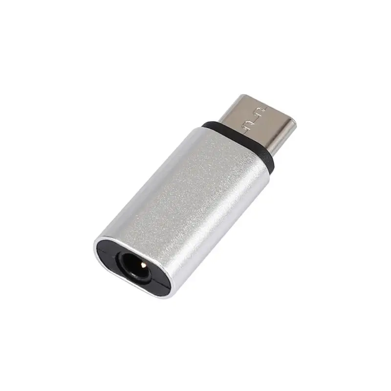 Sliver Мини Портативный алюминиевый сплав USB C type C до 3,5 мм AUX адаптер с аудиоразъемом стереогарнитура конвертер для смартфонов - Цвет: Sliver