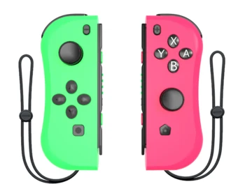 

Pink and green For NS (L/R) Wireless Bluetooth Game Controllers 11 color Gamepad stick for Nintend Switch Console