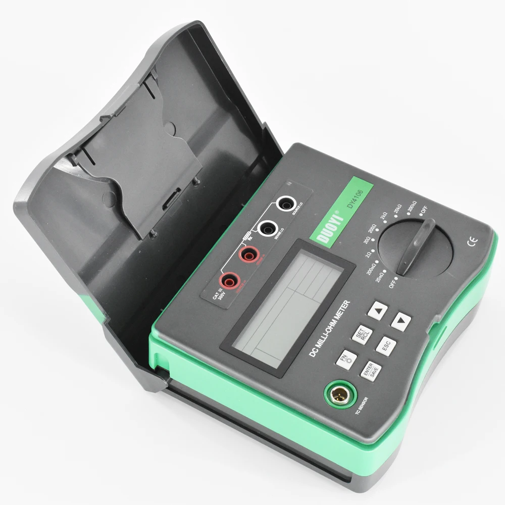 DY4106 цифровой микроомметр тестер сопротивления Isoelectric Соединительный тестер сопротивления с температурой