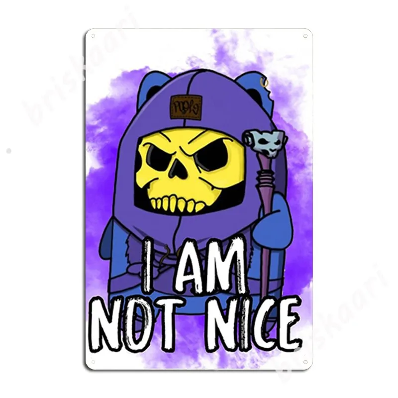 

I Am Not Nice Metal Signs create Cinema Cinema Kitchen Wall Decor Tin sign Posters