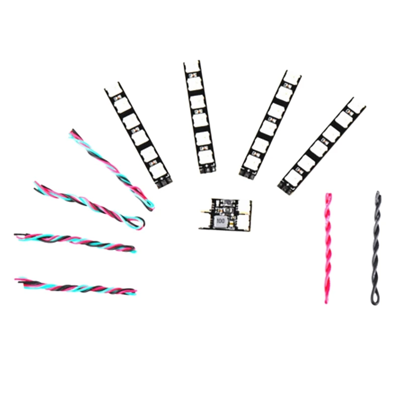 

FFYY-FPV Full Color LED WS2812 LED Board LED Light Module Control Module Set for RC FPV Racing Drone Multirotor Spare Parts