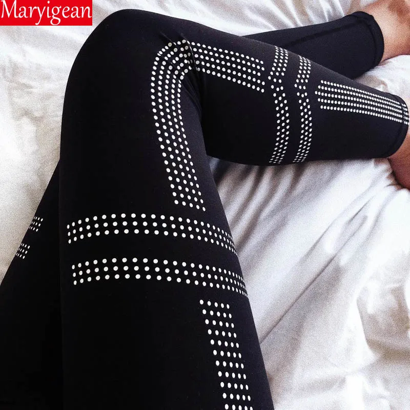 

Maryigean Women Fitness Leggings Casual Workout Pants Pencil Stretchy Trousers Gradient Legging Skinny Leggins Gothic Leggings