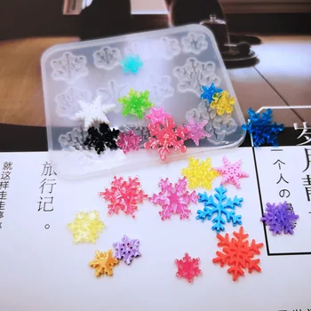 

Square snowflake Silicone Mould Resin Decorative Craft DIY Mold epoxy resin molds for jewelry