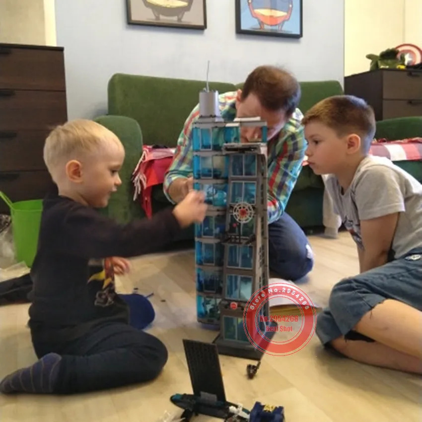 Goedkoop Nieuwe MOC Verbeterde Versie Superhelden Ironman Fit Legoings Marvel Avengers Toren Endgame Bouwsteen Bakstenen Jongen Kid Gift Toy